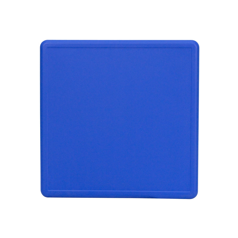 24'' Square Blue Plastic Height Adjustable Activity Table