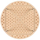 45" Round Natural Plastic Height Adjustable Activity Table