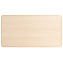 23.625"W x 47.25"L Rectangular Natural Plastic Height Adjustable Activity Table