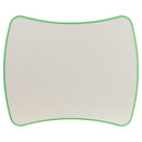 21.875''W x 26.625''L Rectangular Green Plastic Height Adjustable Activity Table with Grey Top