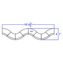 SINGLEWAVE Alon Series Black LeatherSoft Reception Configuration, 8 Pieces