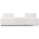 SINGLEWAVE Alon Series Melrose White LeatherSoft Reception Configuration, 3 Pieces