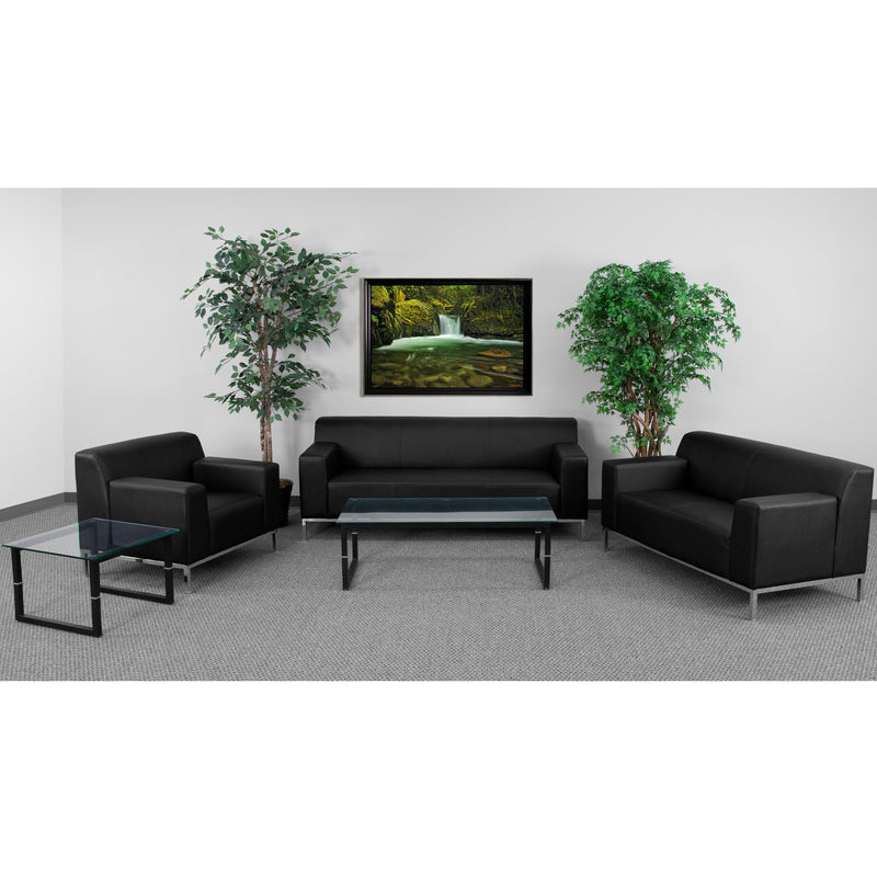 SINGLEWAVE Definity Series Reception Set in Black LeatherSoft