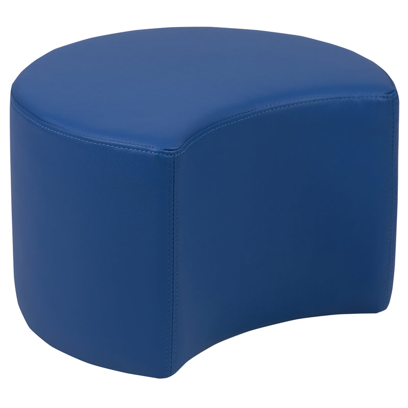 Soft Seating Flexible Moon for Classrooms and Daycares - 12" Seat Height (Blue)