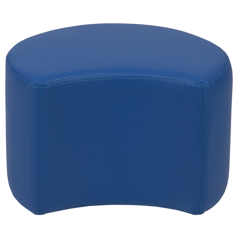 Soft Seating Flexible Moon for Classrooms and Daycares - 12" Seat Height (Blue)