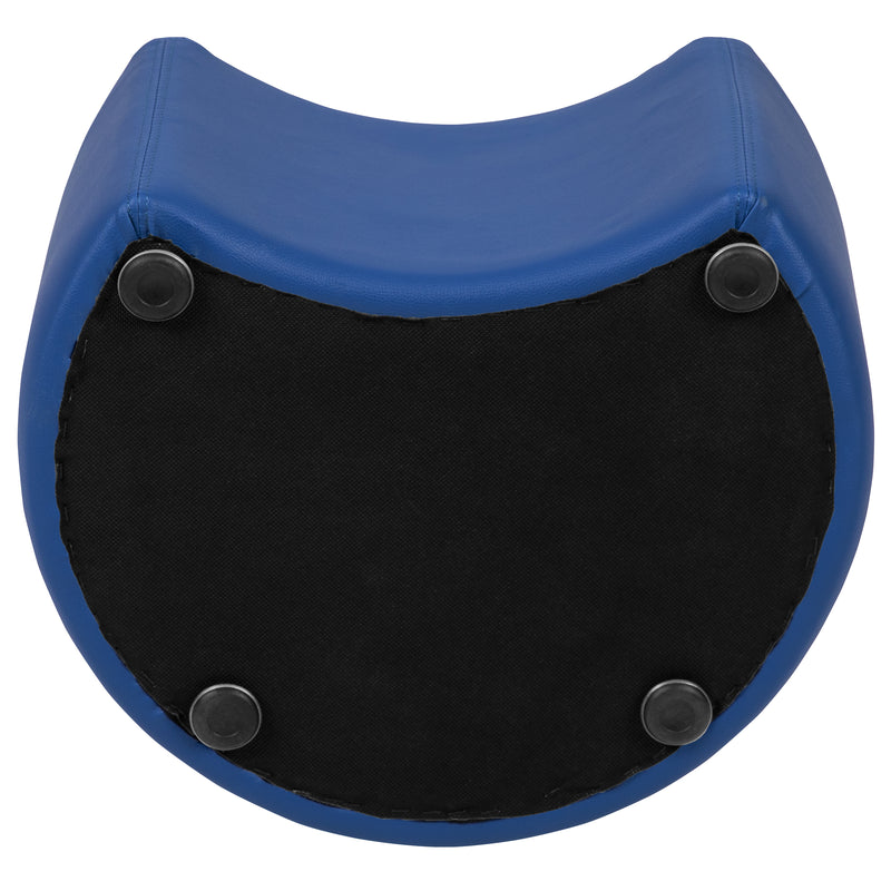 Soft Seating Flexible Moon for Classrooms and Daycares - 12" Seat Height (Blue)