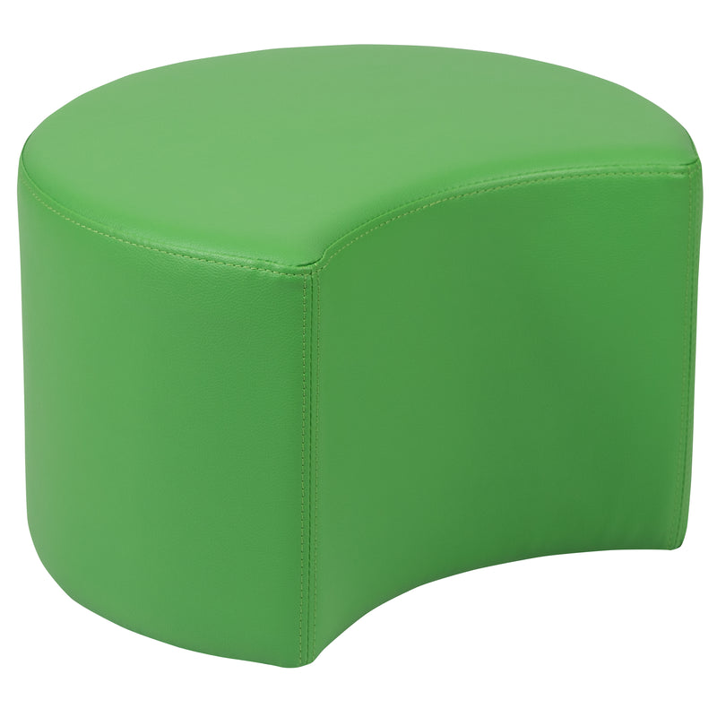 Soft Seating Flexible Moon for Classrooms and Daycares - 12" Seat Height (Green)