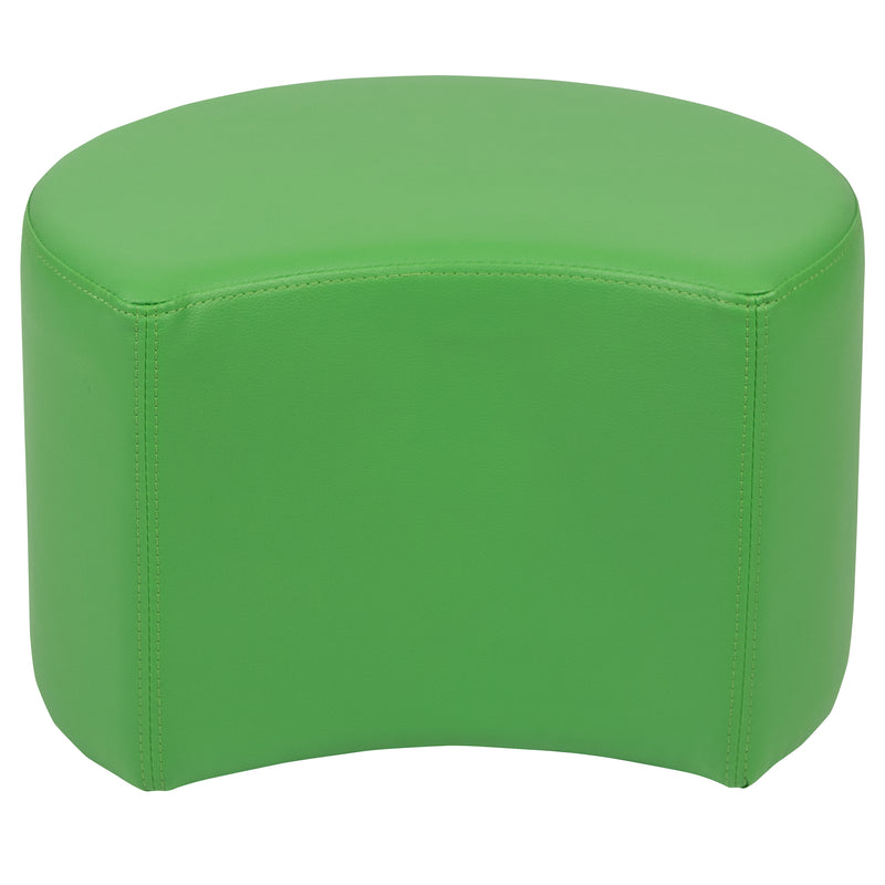 Soft Seating Flexible Moon for Classrooms and Daycares - 12" Seat Height (Green)