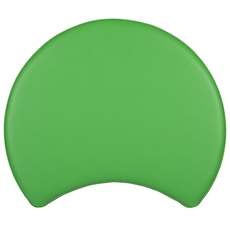 Soft Seating Flexible Moon for Classrooms and Daycares - 12" Seat Height (Green)