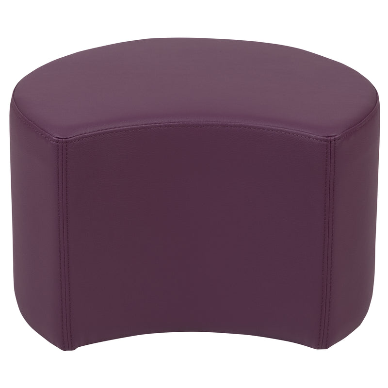 Soft Seating Flexible Moon for Classrooms and Daycares - 12" Seat Height (Purple)