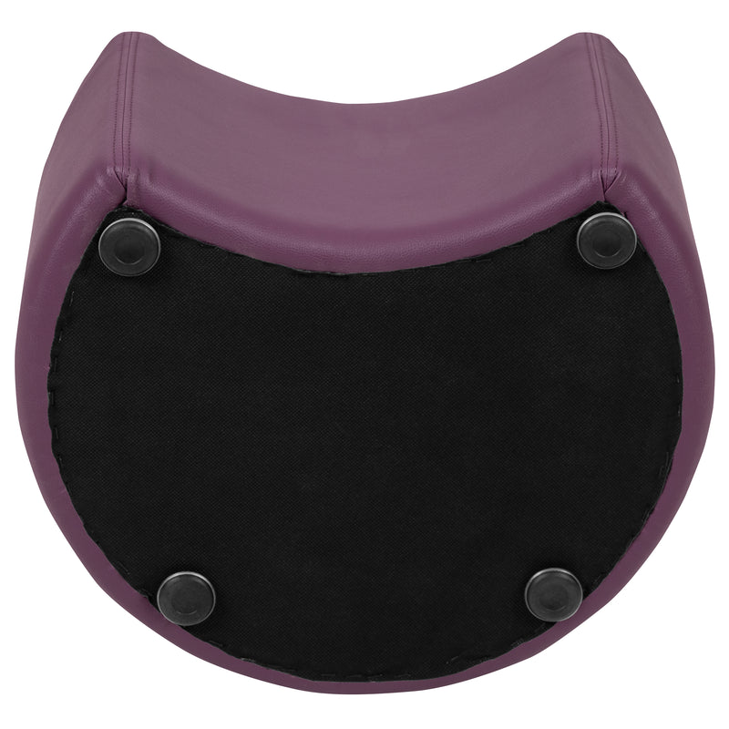 Soft Seating Flexible Moon for Classrooms and Daycares - 12" Seat Height (Purple)