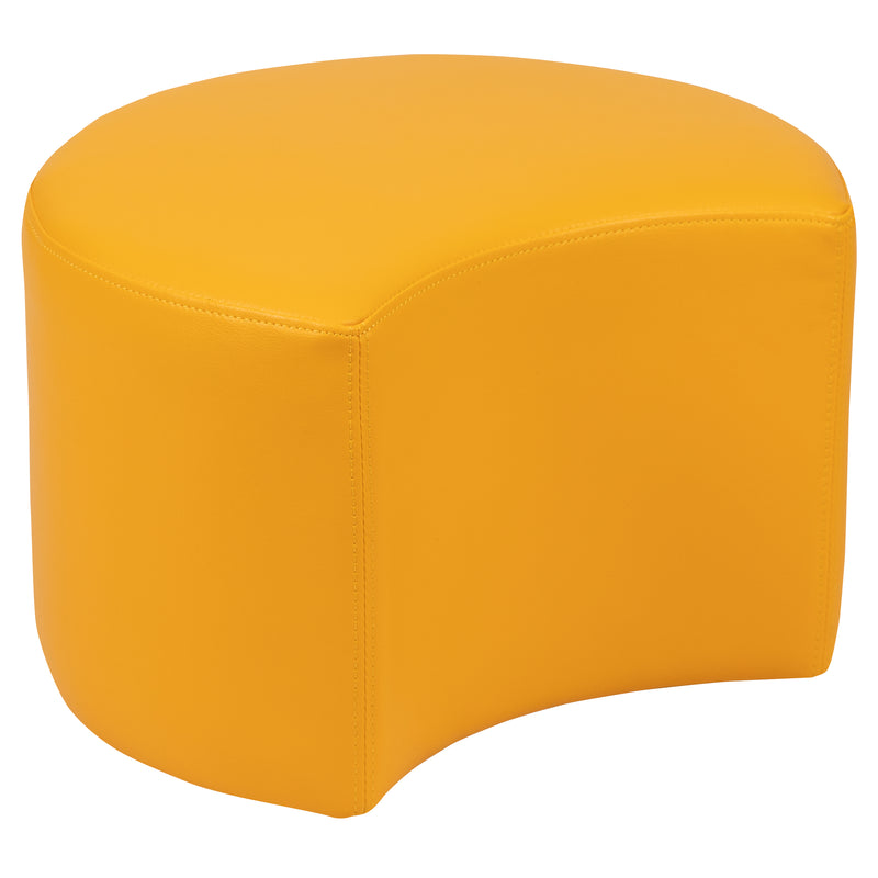 Soft Seating Flexible Moon for Classrooms and Daycares - 12" Seat Height (Yellow)