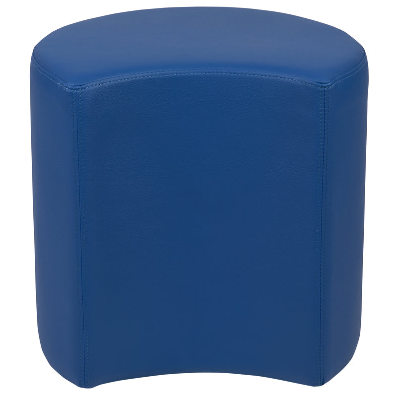 Soft Seating Flexible Moon for Classrooms and Common Spaces - 18" Seat Height (Blue)