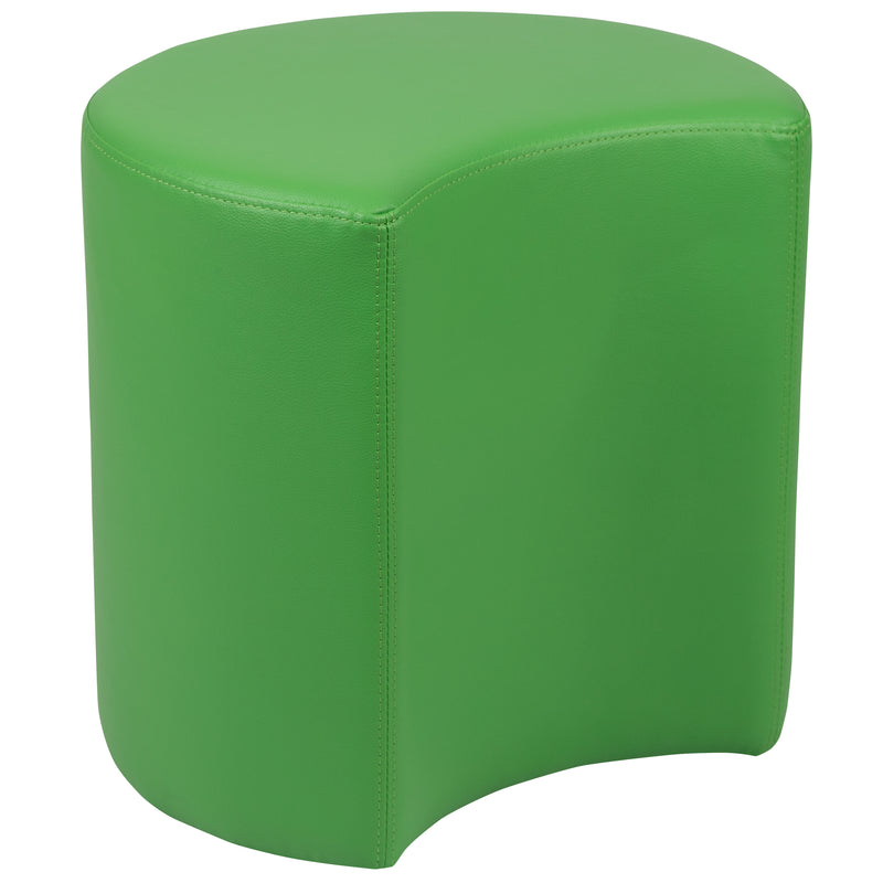 Soft Seating Flexible Moon for Classrooms and Common Spaces - 18" Seat Height (Green)