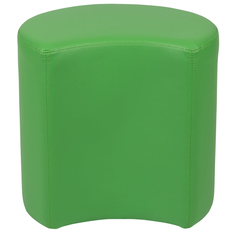 Soft Seating Flexible Moon for Classrooms and Common Spaces - 18" Seat Height (Green)