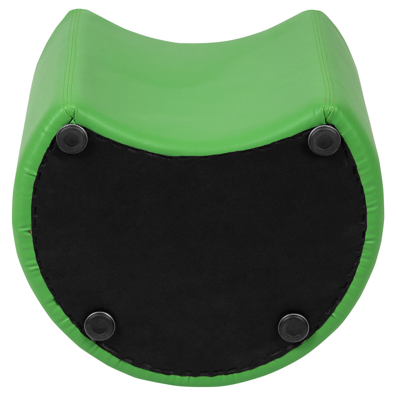 Soft Seating Flexible Moon for Classrooms and Common Spaces - 18" Seat Height (Green)