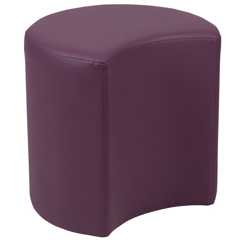 Soft Seating Flexible Moon for Classrooms and Common Spaces - 18" Seat Height (Purple)