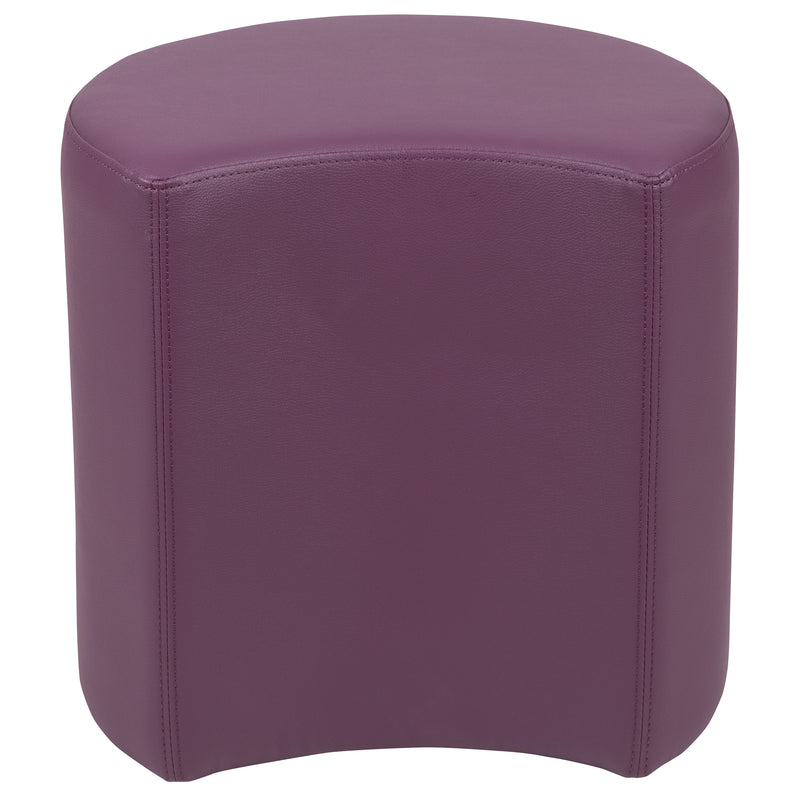 Soft Seating Flexible Moon for Classrooms and Common Spaces - 18" Seat Height (Purple)