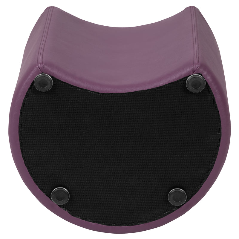 Soft Seating Flexible Moon for Classrooms and Common Spaces - 18" Seat Height (Purple)