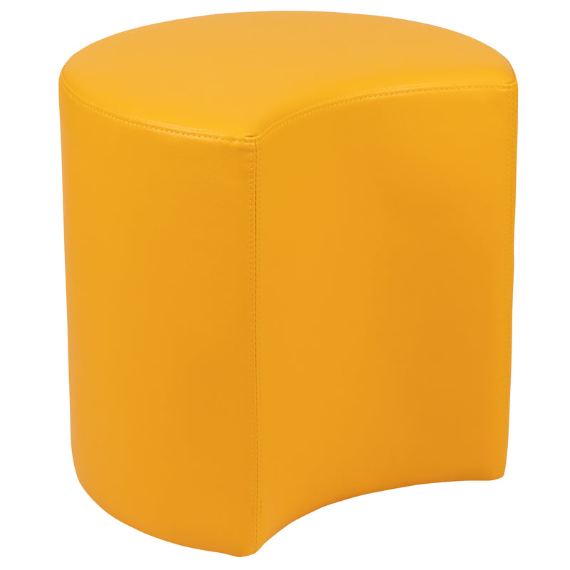 Soft Seating Flexible Moon for Classrooms and Common Spaces - 18" Seat Height (Yellow)