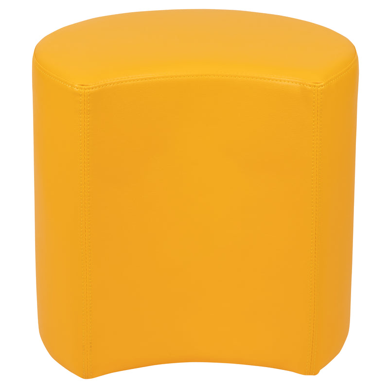 Soft Seating Flexible Moon for Classrooms and Common Spaces - 18" Seat Height (Yellow)