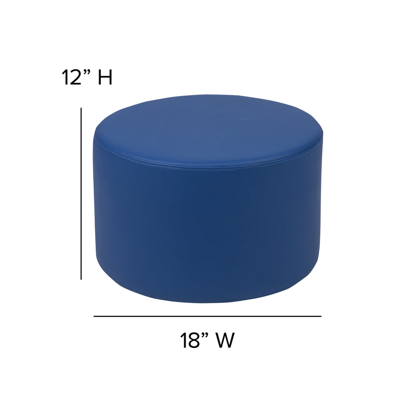 Soft Seating Flexible Circle for Classrooms and Daycares - 12" Seat Height (Blue)