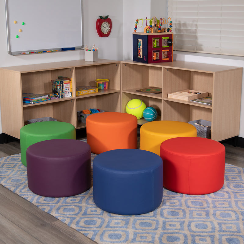 Soft Seating Flexible Circle for Classrooms and Daycares - 12" Seat Height (Blue)