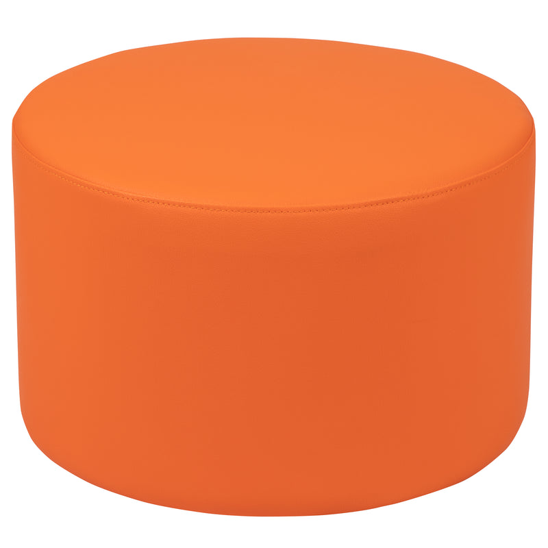 Soft Seating Flexible Circle for Classrooms and Daycares - 12" Seat Height (Orange)