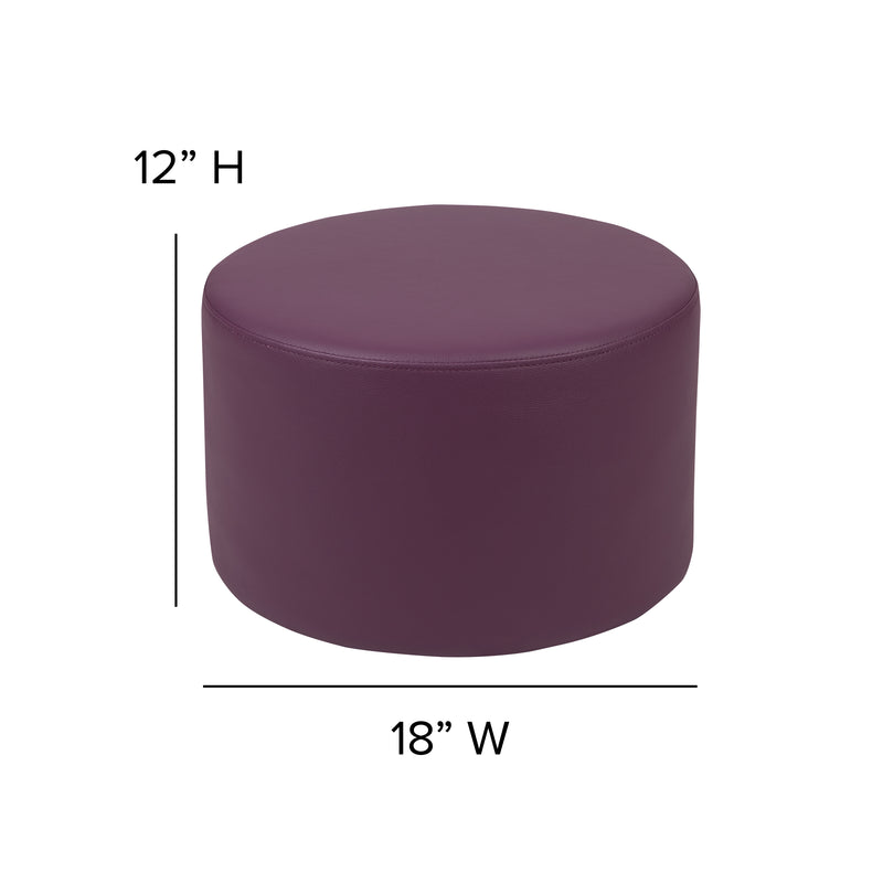 Soft Seating Flexible Circle for Classrooms and Daycares - 12" Seat Height (Purple)