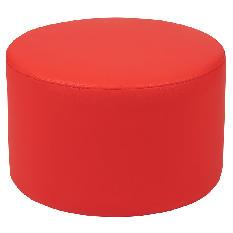 Soft Seating Flexible Circle for Classrooms and Daycares - 12" Seat Height (Red)