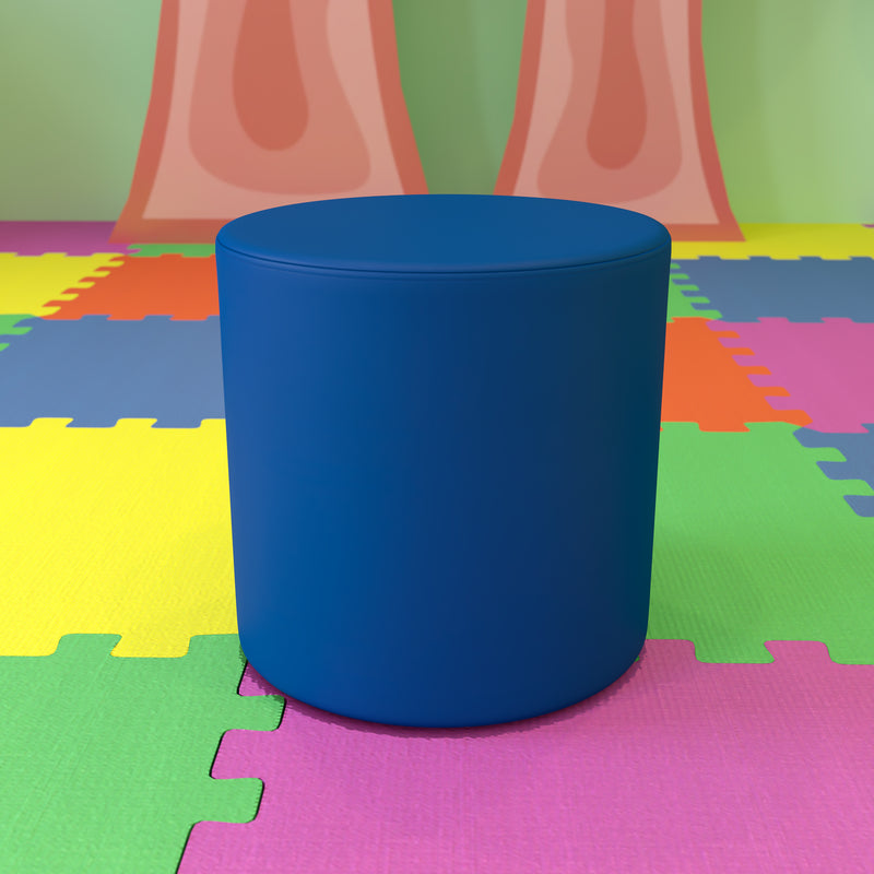 Soft Seating Flexible Circle for Classrooms and Common Spaces - 18" Seat Height (Blue)