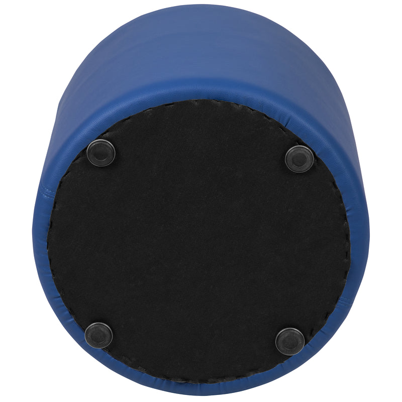 Soft Seating Flexible Circle for Classrooms and Common Spaces - 18" Seat Height (Blue)