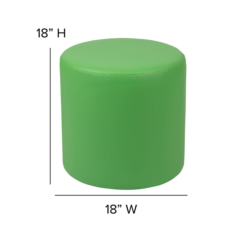 Soft Seating Flexible Circle for Classrooms and Common Spaces - 18" Seat Height (Green)