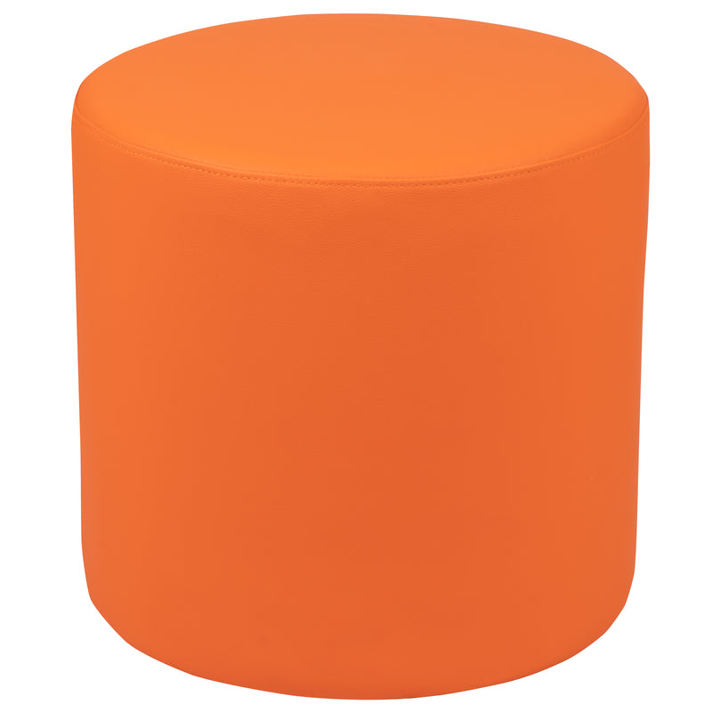 Soft Seating Flexible Circle for Classrooms and Common Spaces - 18" Seat Height (Orange)