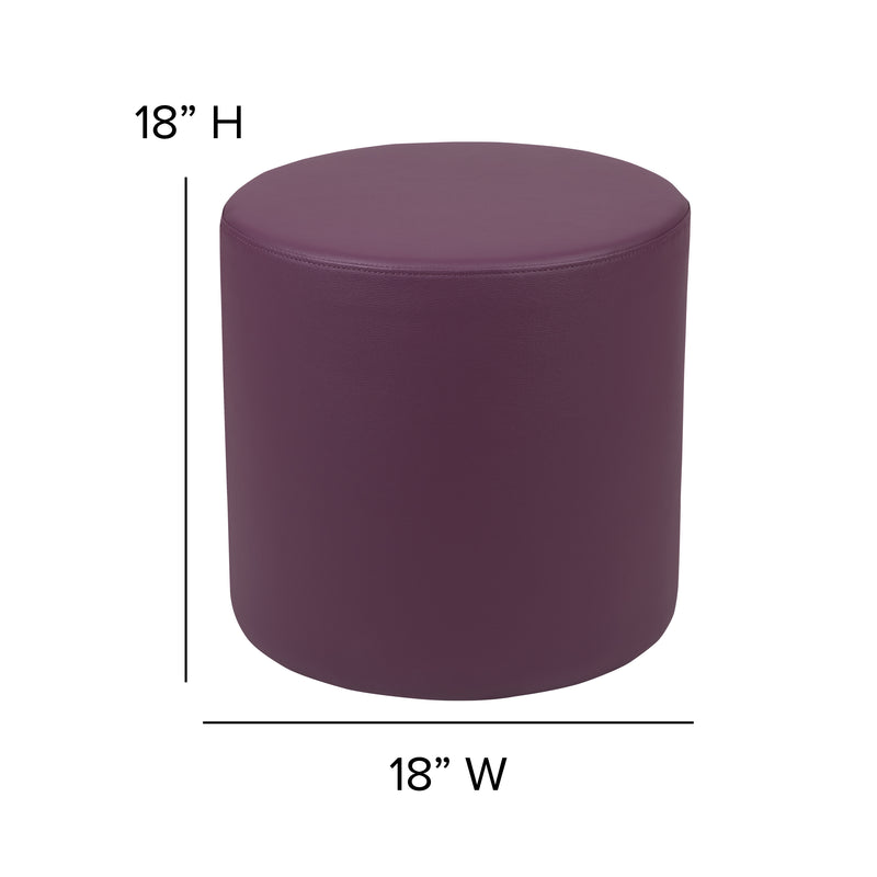 Soft Seating Flexible Circle for Classrooms and Common Spaces - 18" Seat Height (Purple)