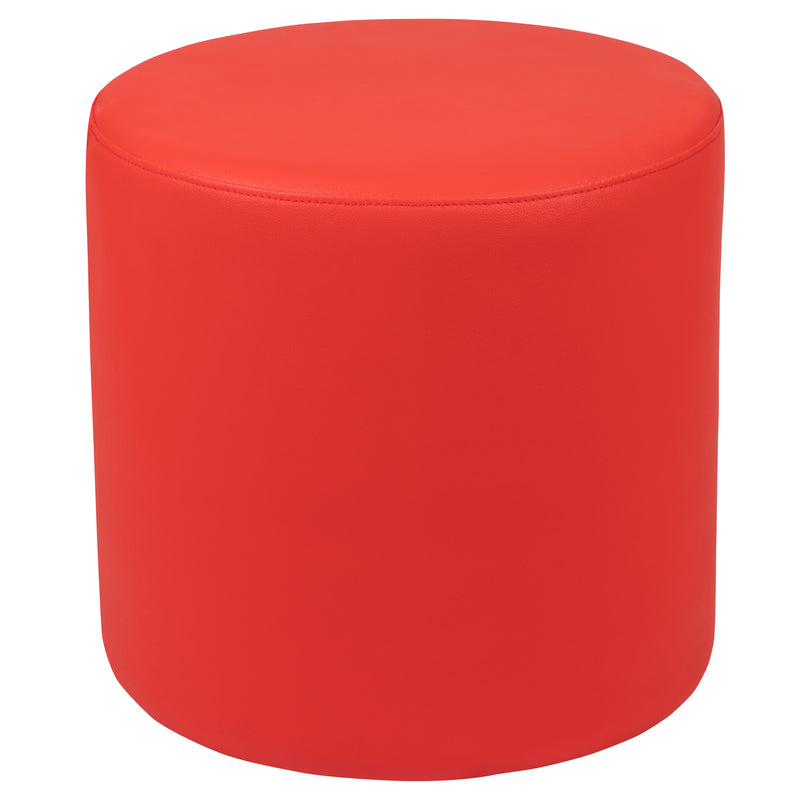 Soft Seating Flexible Circle for Classrooms and Common Spaces - 18" Seat Height (Red)