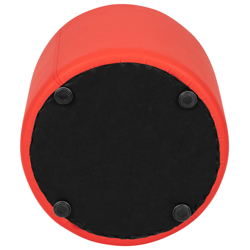 Soft Seating Flexible Circle for Classrooms and Common Spaces - 18" Seat Height (Red)