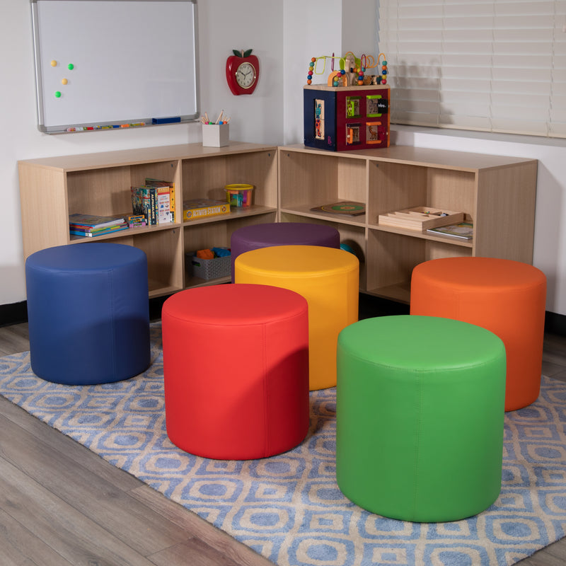 Soft Seating Flexible Circle for Classrooms and Common Spaces - 18" Seat Height (Yellow)