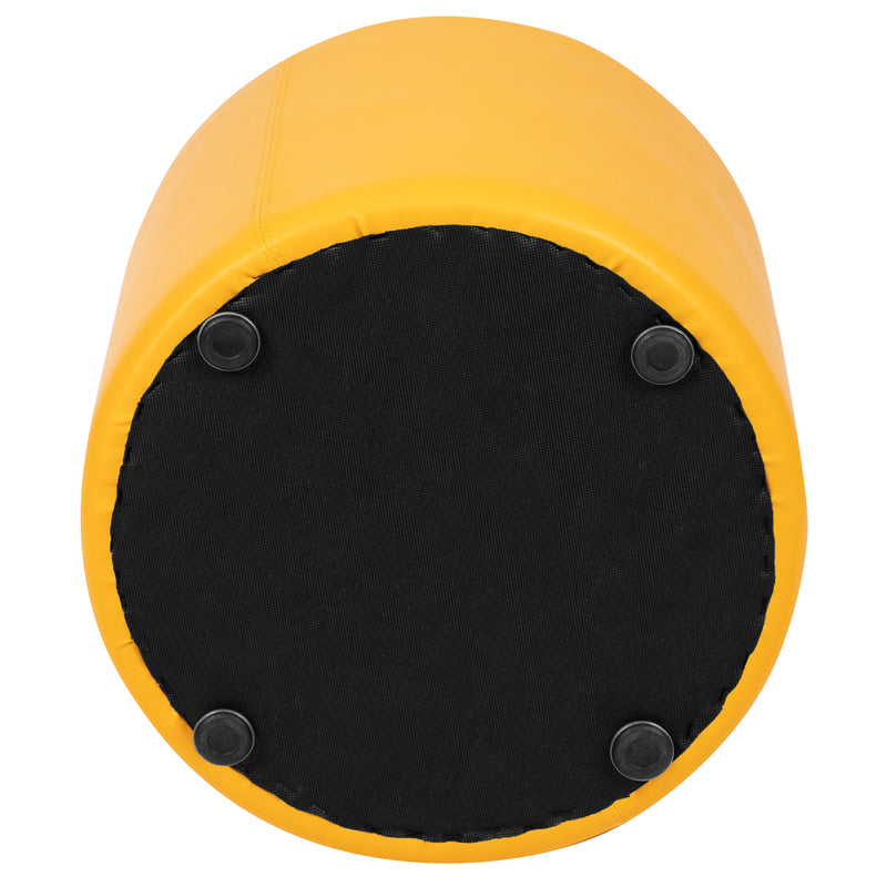 Soft Seating Flexible Circle for Classrooms and Common Spaces - 18" Seat Height (Yellow)