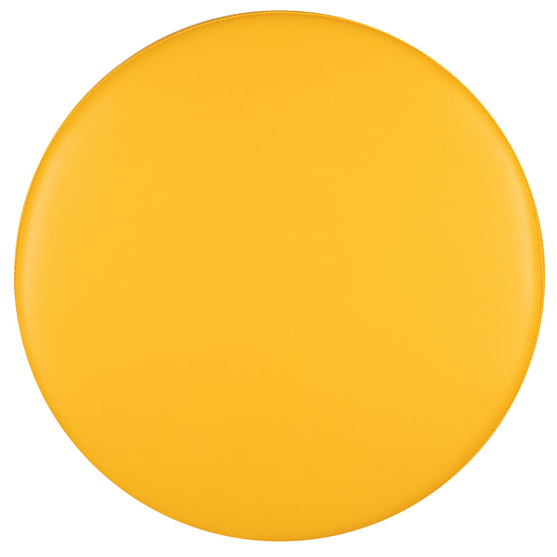 Large Soft Seating Flexible Circle for Classrooms and Common Spaces - Yellow (18" Height x 24" Diameter)