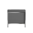 SINGLEWAVE Imagination Series Contemporary Gray Leathersoft Middle Chair