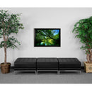 SINGLEWAVE Imagination Series Black LeatherSoft Three Seat Bench