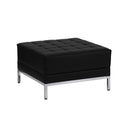 SINGLEWAVE Imagination Series Black LeatherSoft Ottoman