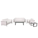 SINGLEWAVE Lesley Series Reception Set in Melrose White LeatherSoft