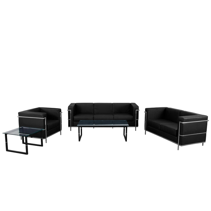 SINGLEWAVE Regal Series Reception Set in Black LeatherSoft