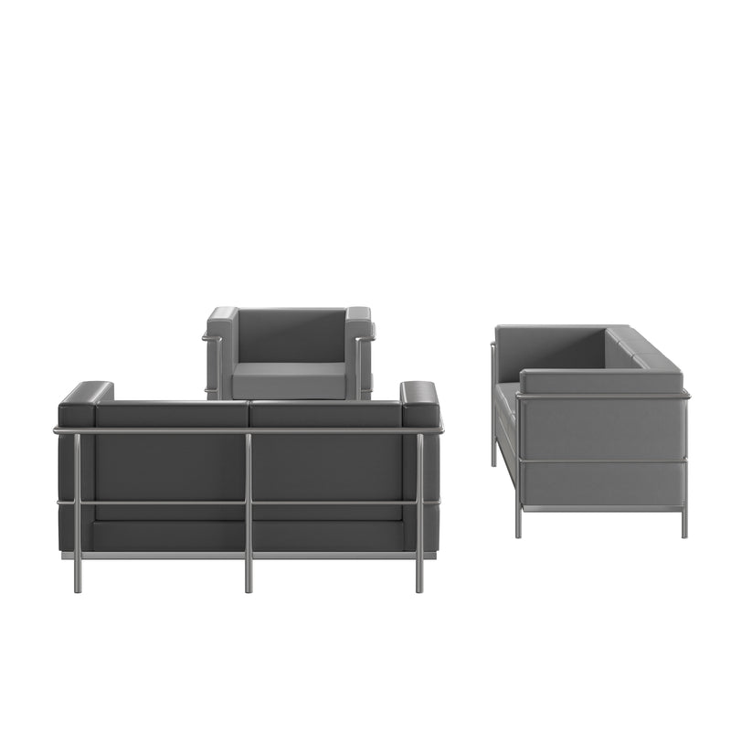 SINGLEWAVE Regal Series Reception Set in Gray LeatherSoft