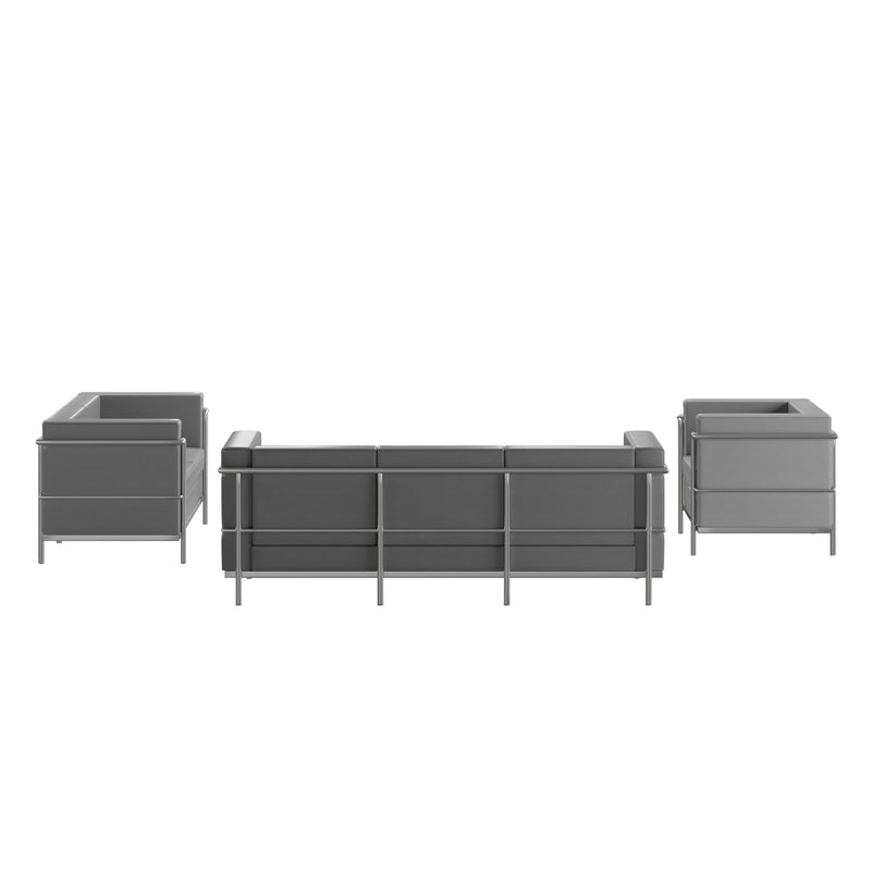 SINGLEWAVE Regal Series Reception Set in Gray LeatherSoft