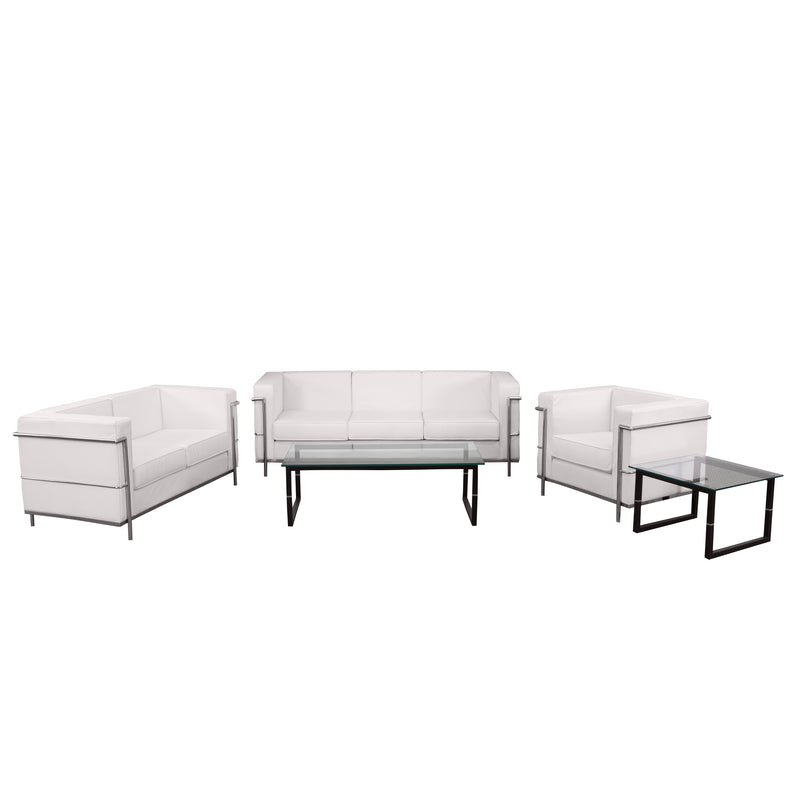 SINGLEWAVE Regal Series Reception Set in Melrose White LeatherSoft