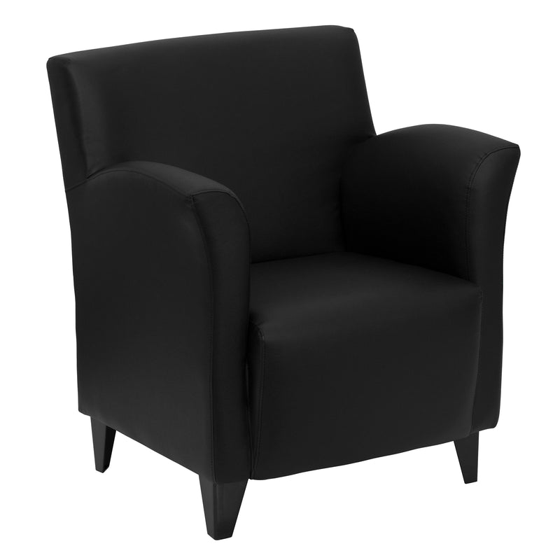 SINGLEWAVE Roman Series Black LeatherSoft Lounge Chair