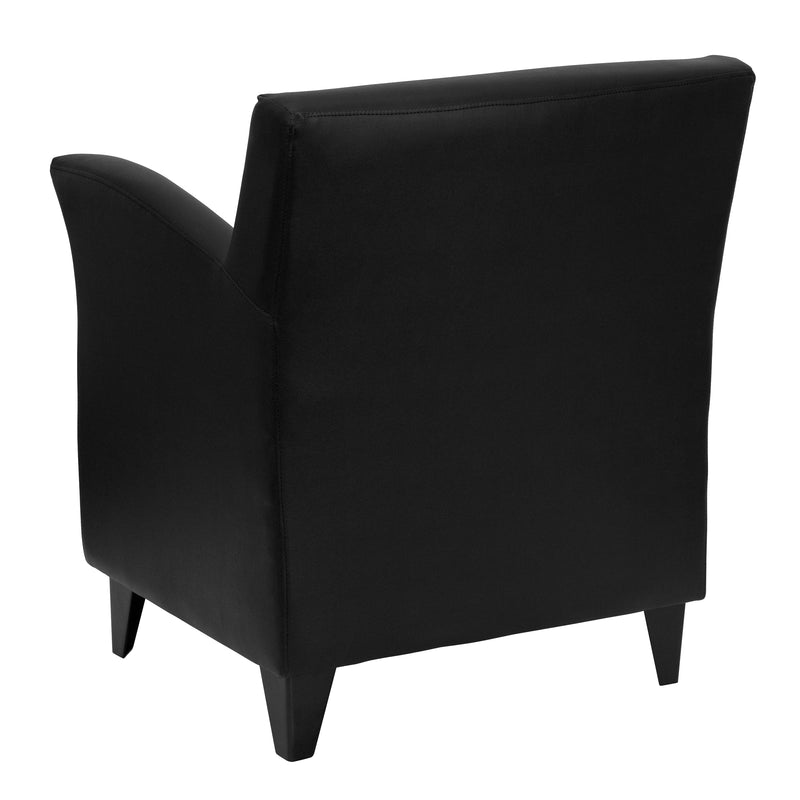 SINGLEWAVE Roman Series Black LeatherSoft Lounge Chair